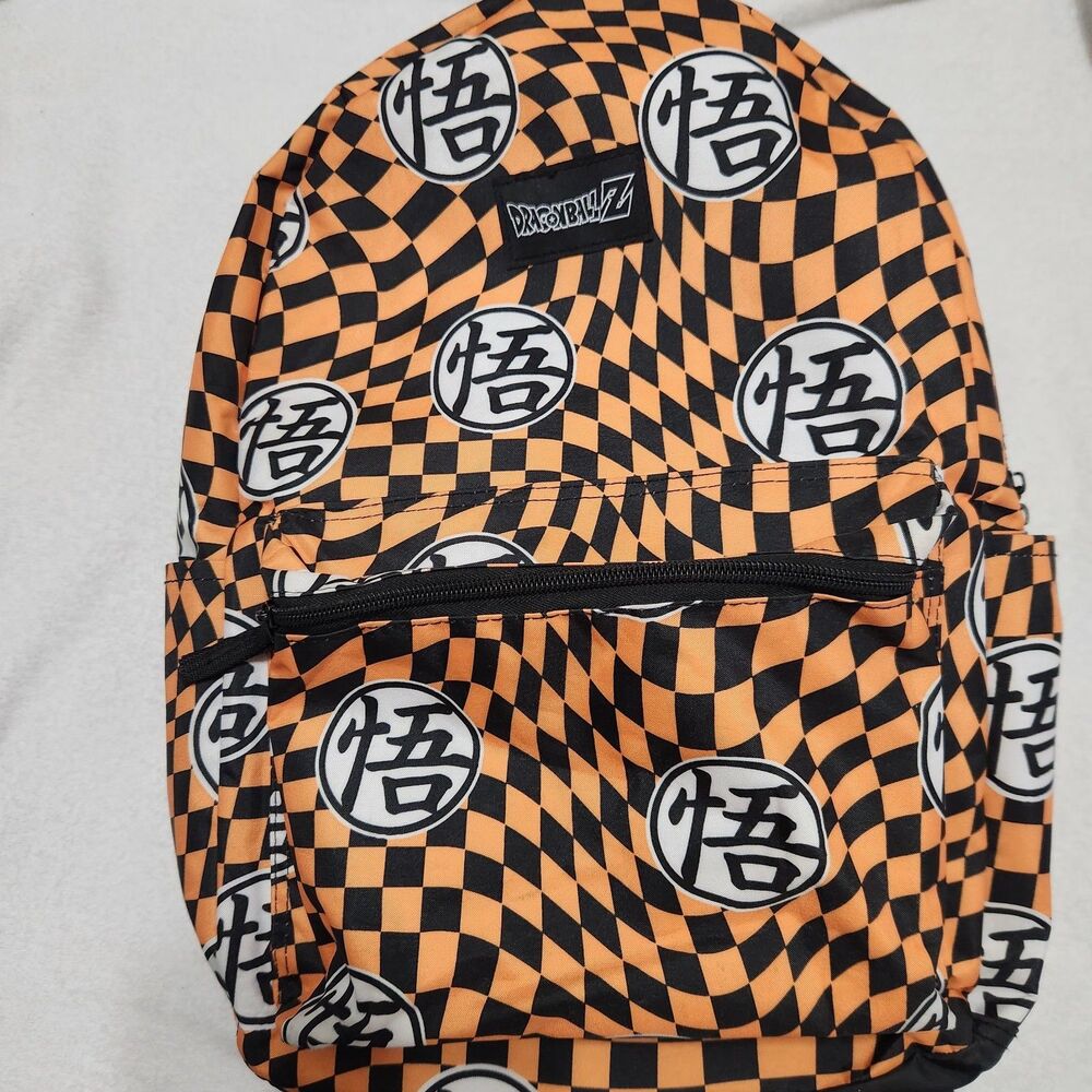 Dragon Ball Z Backpack Color Orange And Black Lightweight.